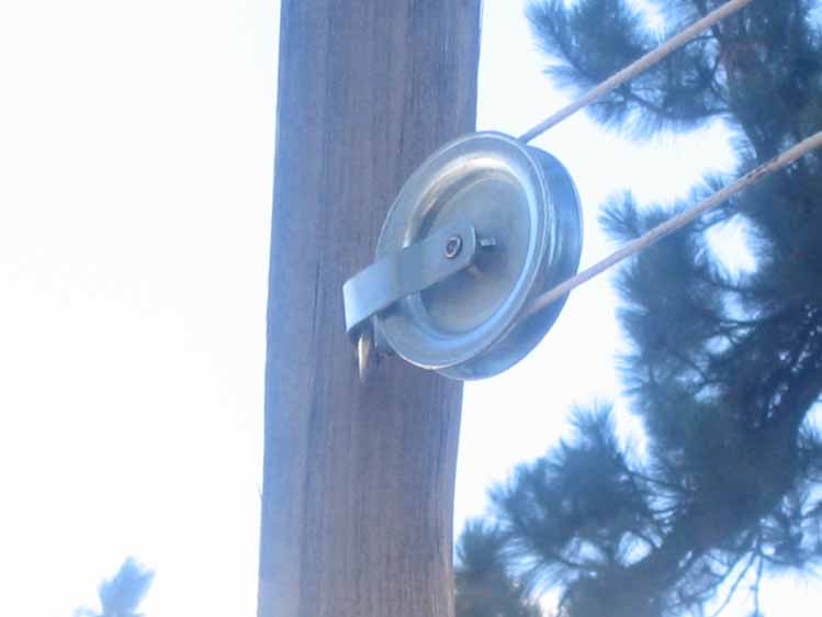 the pulley at the cedar post