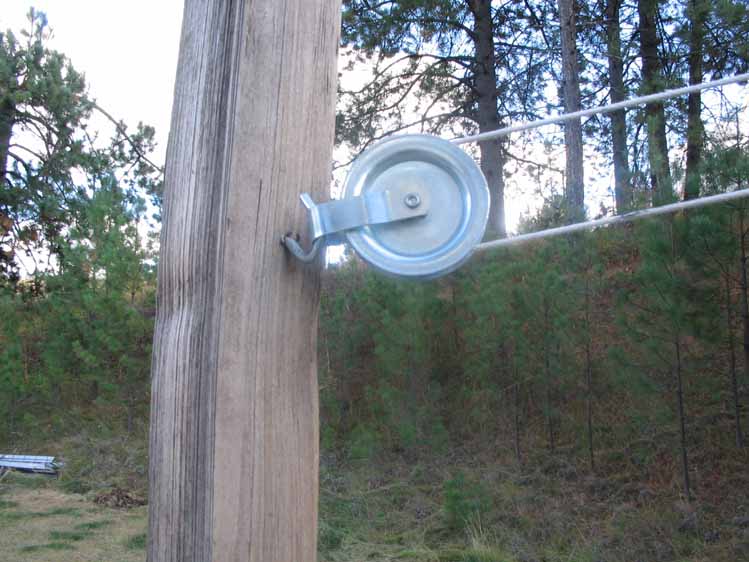 the pulley at the cedar post